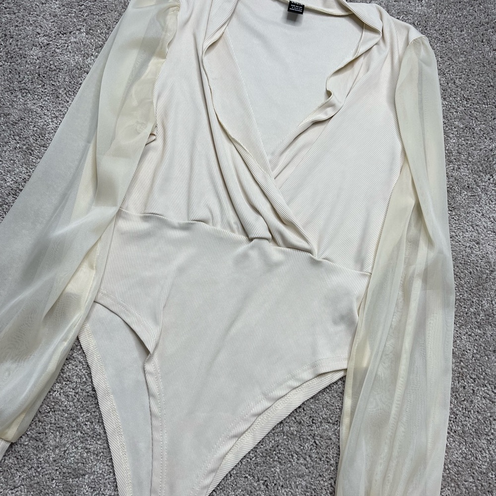 Cream bodysuit